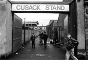 19 September 1993; A general view of the entrance to the Cusack stand after it's last match before demolition to make way for a new Cusack stand, as part of phase one of the redevelopment of the stadium, after the All-Ireland Senior Football Championship Final match between Derry and Cork at Croke Park in Dublin. Photo by Ray McManus/Sportsfile