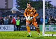 15 September 2023; Galway United goalkeeper Brendan Clarke during the Sports Direct Men’s FAI Cup quarter-final match between Galway United and Dundalk at Eamonn Deacy Park in Galway. Photo by Ben McShane/Sportsfile