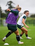 19 September 2023; Katie McCabe during a Republic of Ireland women training session at the FAI National Training Centre in Abbotstown, Dublin. Photo by Stephen McCarthy/Sportsfile