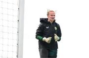 19 September 2023; Goalkeeper Courtney Brosnan during a Republic of Ireland women training session at the FAI National Training Centre in Abbotstown, Dublin. Photo by Stephen McCarthy/Sportsfile