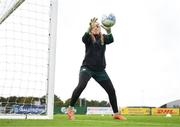 19 September 2023; Goalkeeper Grace Moloney during a Republic of Ireland women training session at the FAI National Training Centre in Abbotstown, Dublin. Photo by Stephen McCarthy/Sportsfile