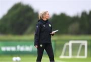 19 September 2023; Interim assistant coach Emma Byrne during a Republic of Ireland women training session at the FAI National Training Centre in Abbotstown, Dublin. Photo by Stephen McCarthy/Sportsfile
