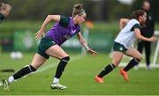 19 September 2023; Claire O'Riordan during a Republic of Ireland women training session at the FAI National Training Centre in Abbotstown, Dublin. Photo by Stephen McCarthy/Sportsfile