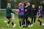 19 September 2023; Savannah McCarthy during a Republic of Ireland women training session at the FAI National Training Centre in Abbotstown, Dublin. Photo by Stephen McCarthy/Sportsfile