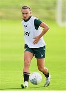 19 September 2023; Katie McCabe during a Republic of Ireland women training session at the FAI National Training Centre in Abbotstown, Dublin. Photo by Stephen McCarthy/Sportsfile