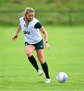 19 September 2023; Kyra Carusa during a Republic of Ireland women training session at the FAI National Training Centre in Abbotstown, Dublin. Photo by Stephen McCarthy/Sportsfile