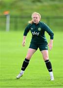 19 September 2023; Amber Barrett during a Republic of Ireland women training session at the FAI National Training Centre in Abbotstown, Dublin. Photo by Stephen McCarthy/Sportsfile