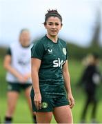 19 September 2023; Marissa Sheva during a Republic of Ireland women training session at the FAI National Training Centre in Abbotstown, Dublin. Photo by Stephen McCarthy/Sportsfile