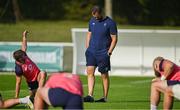 20 September 2023; Head coach Andy Farrell during an Ireland rugby squad training session at Complexe de la Chambrerie in Tours, France. Photo by Brendan Moran/Sportsfile