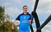 20 September 2023; Dublin stars David Byrne, Kate Sullivan, Eoghan O’Donnell, and Ciara Tierney gather at AIG Ireland Head Office to celebrate the 2023 Season and launch a new campaign celebrating 10 years sponsoring Dublin GAA. Pictured is Dublin ladies footballer Kate Sullivan at the Dublin GAA End of Season Event at AIG Head Office in Dublin. Photo by Sam Barnes/Sportsfile