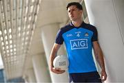 20 September 2023; Dublin stars David Byrne, Kate Sullivan, Eoghan O’Donnell, and Ciara Tierney gather at AIG Ireland Head Office to celebrate the 2023 Season and launch a new campaign celebrating 10 years sponsoring Dublin GAA. Pictured is Dublin footballer Davy Byrne at the Dublin GAA End of Season Event at AIG Head Office in Dublin. Photo by Sam Barnes/Sportsfile