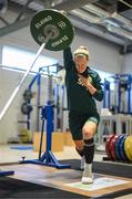 20 September 2023; Diane Caldwell during a Republic of Ireland women gym and prehab session at the Sport Ireland Institute on the Sport Ireland Campus in Dublin. Photo by Stephen McCarthy/Sportsfile