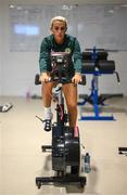 20 September 2023; Savannah McCarthy during a Republic of Ireland women gym and prehab session at the Sport Ireland Institute on the Sport Ireland Campus in Dublin. Photo by Stephen McCarthy/Sportsfile