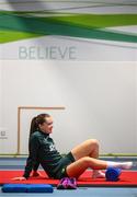20 September 2023; Tyler Toland during a Republic of Ireland women gym and prehab session at the Sport Ireland Institute on the Sport Ireland Campus in Dublin. Photo by Stephen McCarthy/Sportsfile