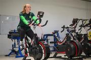 20 September 2023; Goalkeeper Courtney Brosnan during a Republic of Ireland women gym and prehab session at the Sport Ireland Institute on the Sport Ireland Campus in Dublin. Photo by Stephen McCarthy/Sportsfile