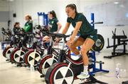 20 September 2023; Katie McCabe during a Republic of Ireland women gym and prehab session at the Sport Ireland Institute on the Sport Ireland Campus in Dublin. Photo by Stephen McCarthy/Sportsfile