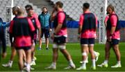 22 September 2023; Head coach Andy Farrell watches his players during the Ireland rugby squad captain's run at the Stade de France in Saint Denis, Paris, France. Photo by Brendan Moran/Sportsfile