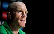 22 September 2023; Forwards coach Paul O'Connell during a media conference after the Ireland rugby squad captain's run at the Stade de France in Saint Denis, Paris, France. Photo by Brendan Moran/Sportsfile