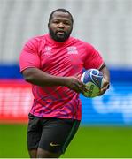 22 September 2023; Ox Nche during the South Africa rugby squad captain's run at the Stade de France in Saint Denis, Paris, France. Photo by Brendan Moran/Sportsfile
