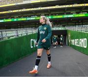 22 September 2023; Lily Agg during a Republic of Ireland women training session at the Aviva Stadium in Dublin. Photo by Stephen McCarthy/Sportsfile