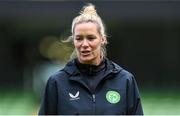 22 September 2023; Interim assistant coach Emma Byrne during a Republic of Ireland women training session at the Aviva Stadium in Dublin. Photo by Stephen McCarthy/Sportsfile