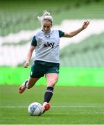 22 September 2023; Lily Agg during a Republic of Ireland women training session at the Aviva Stadium in Dublin. Photo by Stephen McCarthy/Sportsfile