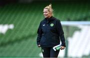 22 September 2023; Interim assistant coach Emma Byrne during a Republic of Ireland women training session at the Aviva Stadium in Dublin. Photo by Stephen McCarthy/Sportsfile