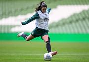 22 September 2023; Marissa Sheva during a Republic of Ireland women training session at the Aviva Stadium in Dublin. Photo by Stephen McCarthy/Sportsfile