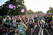 23 September 2023; Runners at the start of the 2023 Irish Life Dublin Half Marathon which took place on Saturday 23rd of September at Phoenix Park in Dublin. Photo by David Fitzgerald/Sportsfile