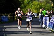 23 September 2023; Peter Somba, Dunboyne AC, Meath on his way to winning the 2023 Irish Life Dublin Half Marathon which took place on Saturday 23rd of September at Phoenix Park in Dublin. Photo by David Fitzgerald/Sportsfile
