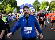 23 September 2023; Dean Hutchinson, from Dublin, after finishing the 2023 Irish Life Dublin Half Marathon which took place on Saturday 23rd of September at Phoenix Park in Dublin. Photo by David Fitzgerald/Sportsfile