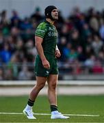 22 September 2023; Byron Ralston of Connacht during the pre season friendly match between Connacht and Munster at The Sportsground in Galway. Photo by Ben McShane/Sportsfile