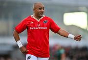 22 September 2023; Simon Zebo of Munster during the pre season friendly match between Connacht and Munster at The Sportsground in Galway. Photo by Ben McShane/Sportsfile