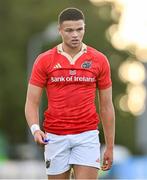 22 September 2023; Shay McCarthy of Munster during the pre season friendly match between Connacht and Munster at The Sportsground in Galway. Photo by Ben McShane/Sportsfile