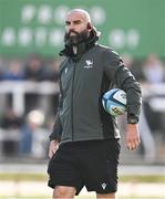 22 September 2023; Connacht defence coach Scott Fardy before the pre season friendly match between Connacht and Munster at The Sportsground in Galway. Photo by Ben McShane/Sportsfile