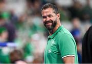 23 September 2023; Ireland head coach Andy Farrell before the 2023 Rugby World Cup Pool B match between South Africa and Ireland at Stade de France in Paris, France. Photo by Ramsey Cardy/Sportsfile