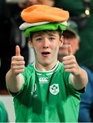 23 September 2023; Ireland suppoter James Lesley, from Killarney, Kerry before the 2023 Rugby World Cup Pool B match between South Africa and Ireland at Stade de France in Paris, France. Photo by Brendan Moran/Sportsfile