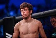 23 September 2023; Ciarán Clarke before his fight in the Catchweight bout during the Bellator 299 at 3 Arena in Dublin. Photo by David Fitzgerald/Sportsfile