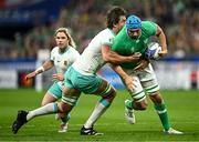 23 September 2023; Tadhg Beirne of Ireland is tackled by Eben Etzebeth of South Africa during the 2023 Rugby World Cup Pool B match between South Africa and Ireland at Stade de France in Paris, France. Photo by Harry Murphy/Sportsfile
