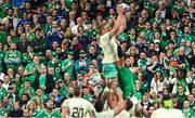 23 September 2023; Former Munster head coach Johann van Graan watches a lineout late in the match during the 2023 Rugby World Cup Pool B match between South Africa and Ireland at Stade de France in Paris, France. Photo by Harry Murphy/Sportsfile