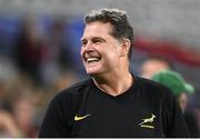 23 September 2023; South Africa director of rugby Rassie Erasmus before the 2023 Rugby World Cup Pool B match between South Africa and Ireland at Stade de France in Paris, France. Photo by Ramsey Cardy/Sportsfile