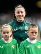 23 September 2023; Lucy Quinn of Republic of Ireland before the UEFA Women's Nations League B1 match between Republic of Ireland and Northern Ireland at Aviva Stadium in Dublin. Photo by Stephen McCarthy/Sportsfile