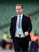 23 September 2023; League of Ireland director Mark Scanlon before the UEFA Women's Nations League B1 match between Republic of Ireland and Northern Ireland at Aviva Stadium in Dublin. Photo by Stephen McCarthy/Sportsfile