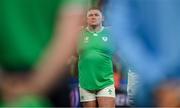23 September 2023; Tadhg Furlong of Ireland during the national anthems before the 2023 Rugby World Cup Pool B match between South Africa and Ireland at Stade de France in Paris, France. Photo by Brendan Moran/Sportsfile