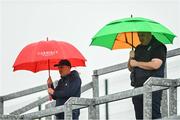 24 September 2023; Supporters watch from the terrace during the Offaly County Senior Football Championship final match between Ferbane and Tullamore at Glenisk O'Connor Park in Tullamore, Offaly. Photo by Eóin Noonan/Sportsfile