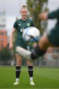 24 September 2023; Claire O'Riordan during a Republic of Ireland women training session at MTK Budapest Training Ground in Budapest, Hungary. Photo by Stephen McCarthy/Sportsfile
