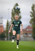 24 September 2023; Claire O'Riordan during a Republic of Ireland women training session at MTK Budapest Training Ground in Budapest, Hungary. Photo by Stephen McCarthy/Sportsfile