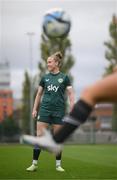 24 September 2023; Claire O'Riordan during a Republic of Ireland women training session at MTK Budapest Training Ground in Budapest, Hungary. Photo by Stephen McCarthy/Sportsfile