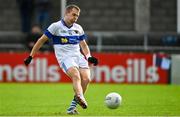 24 September 2023; Tomás Quinn of St Vincents shoots to score his side's first goal, a penalty, during the Dublin Senior Football Championship quarter-final match between Raheny and St Vincents at Parnell Park in Dublin. Photo by Tyler Miller/Sportsfile