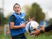 24 September 2023; Marissa Sheva during a Republic of Ireland women training session at MTK Budapest Training Ground in Budapest, Hungary. Photo by Stephen McCarthy/Sportsfile